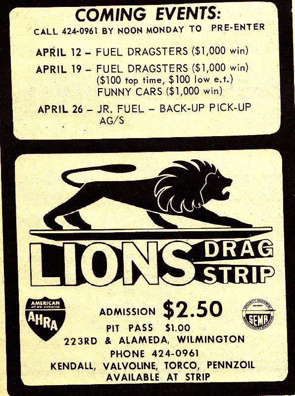 1969 Drag News Ads